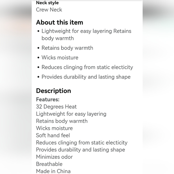 2 pack~32 DEGREES Heat Men's Long Sleeve Crew Neck Tee size L - Picture 4 of 5